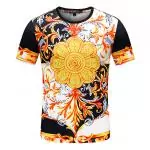 t-shirt versace pas cher cotton barocco acanthus a236028